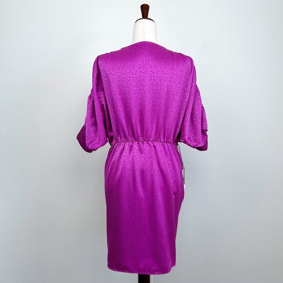 Callahan Knitwear Revolve Fuchsia Jacquard Sami Mini Dress NWT - Picture 8 of 12